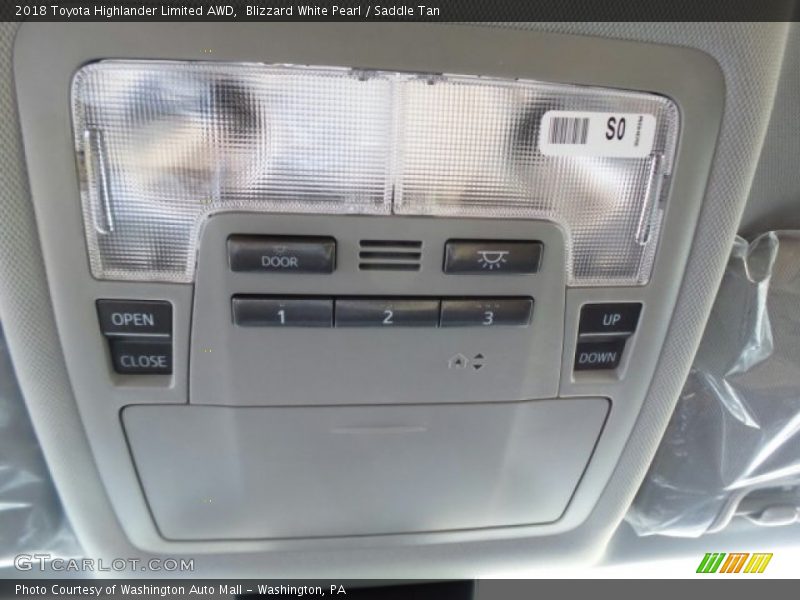 Blizzard White Pearl / Saddle Tan 2018 Toyota Highlander Limited AWD