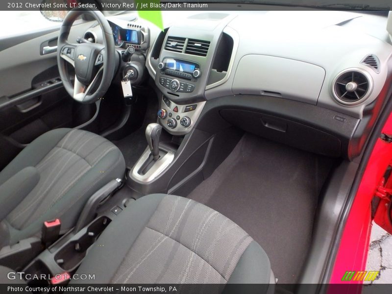 Victory Red / Jet Black/Dark Titanium 2012 Chevrolet Sonic LT Sedan