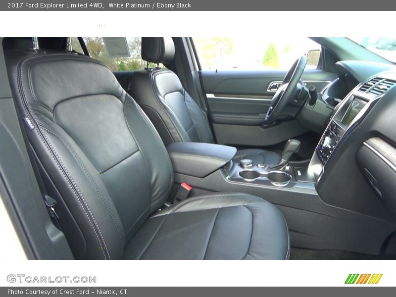 White Platinum / Ebony Black 2017 Ford Explorer Limited 4WD