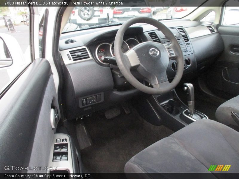 Fresh Powder White / Charcoal 2008 Nissan Versa 1.8 S Hatchback