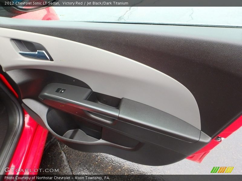 Victory Red / Jet Black/Dark Titanium 2012 Chevrolet Sonic LT Sedan