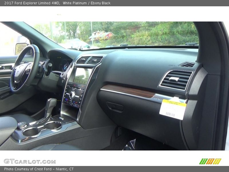 White Platinum / Ebony Black 2017 Ford Explorer Limited 4WD