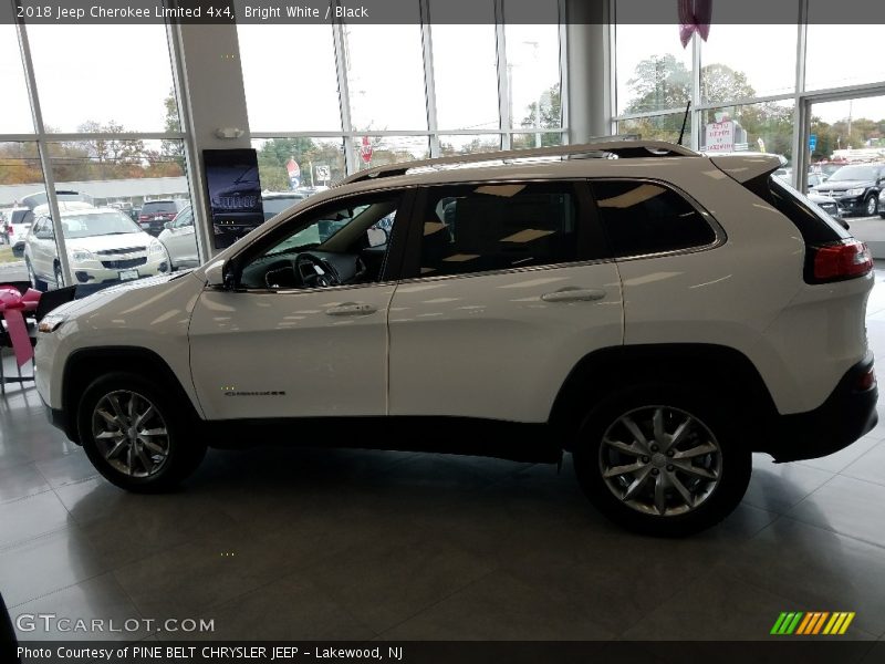 Bright White / Black 2018 Jeep Cherokee Limited 4x4