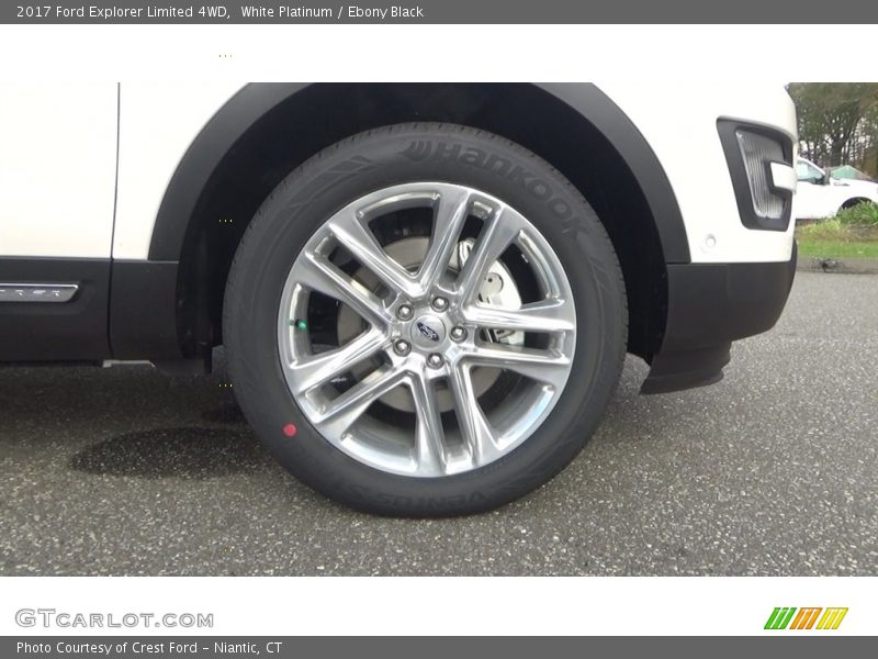 White Platinum / Ebony Black 2017 Ford Explorer Limited 4WD