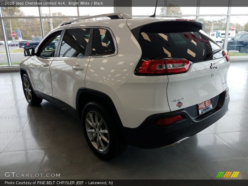 Bright White / Black 2018 Jeep Cherokee Limited 4x4