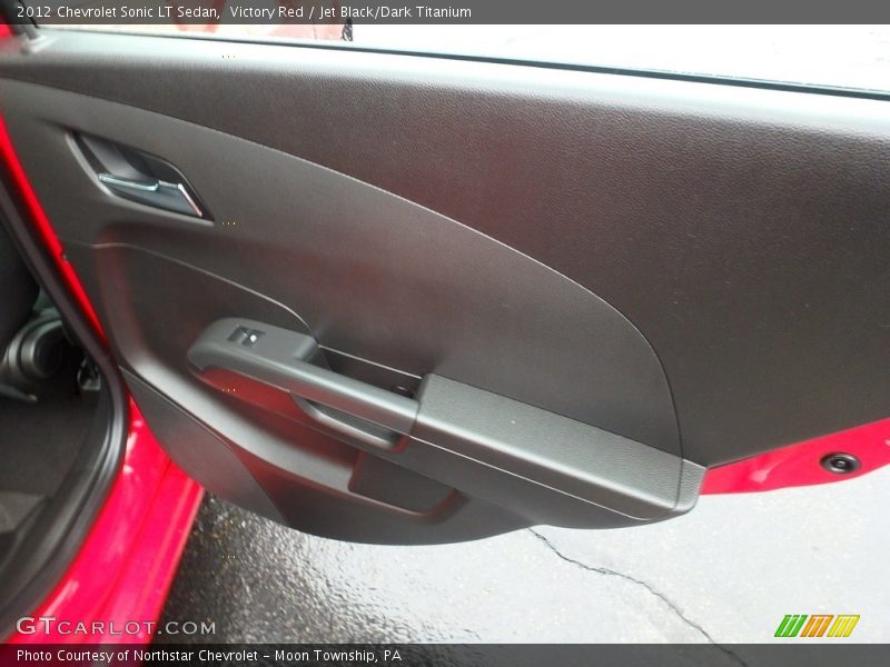 Victory Red / Jet Black/Dark Titanium 2012 Chevrolet Sonic LT Sedan