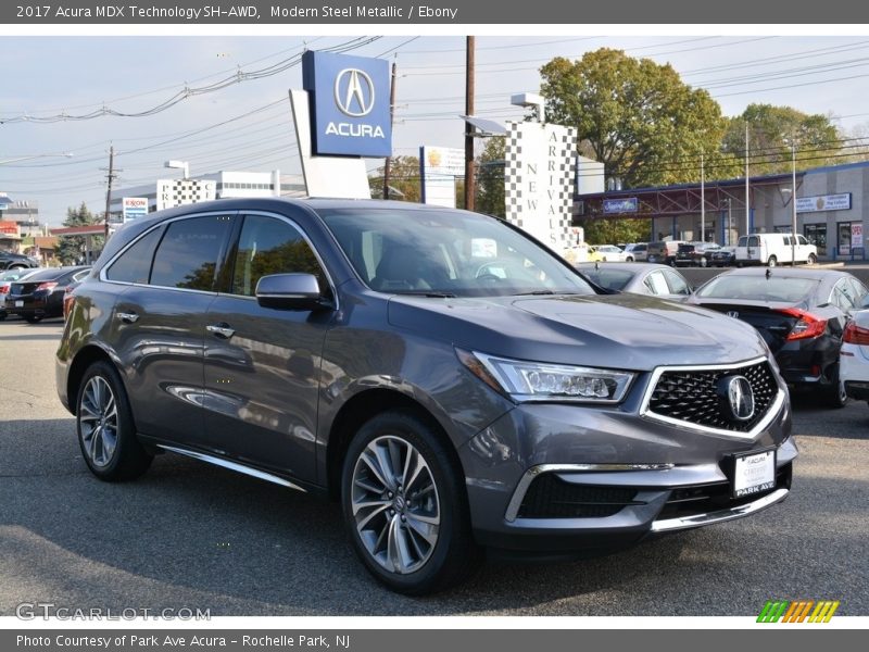 Modern Steel Metallic / Ebony 2017 Acura MDX Technology SH-AWD