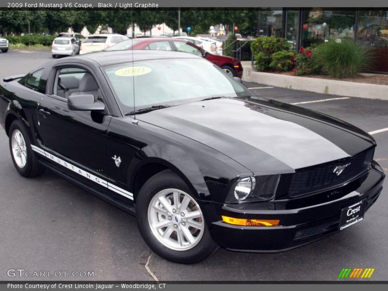 Black / Light Graphite 2009 Ford Mustang V6 Coupe