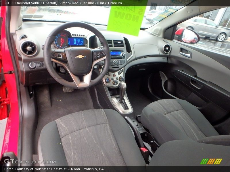 Victory Red / Jet Black/Dark Titanium 2012 Chevrolet Sonic LT Sedan