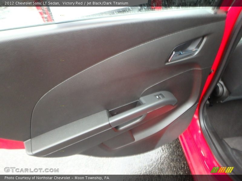 Victory Red / Jet Black/Dark Titanium 2012 Chevrolet Sonic LT Sedan