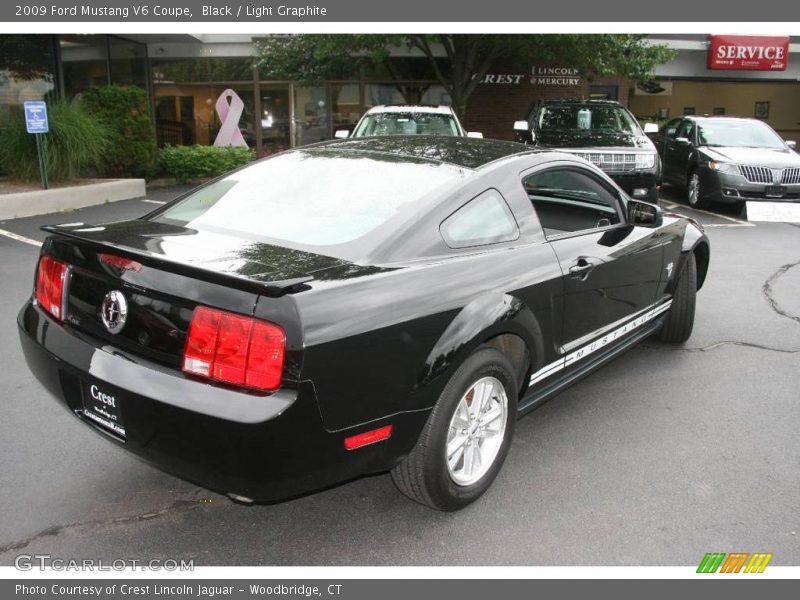Black / Light Graphite 2009 Ford Mustang V6 Coupe