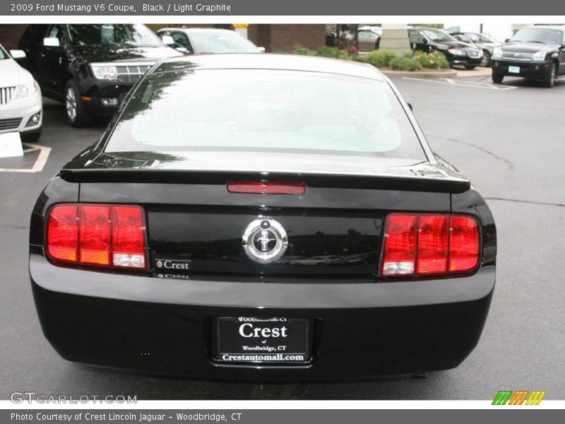 Black / Light Graphite 2009 Ford Mustang V6 Coupe