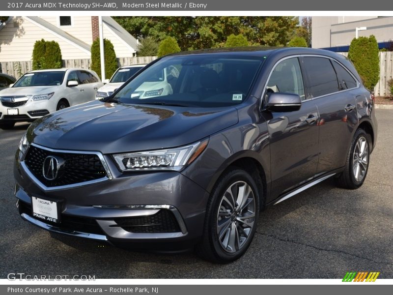 Modern Steel Metallic / Ebony 2017 Acura MDX Technology SH-AWD