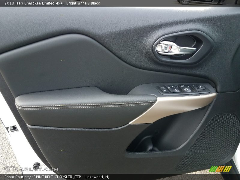 Bright White / Black 2018 Jeep Cherokee Limited 4x4