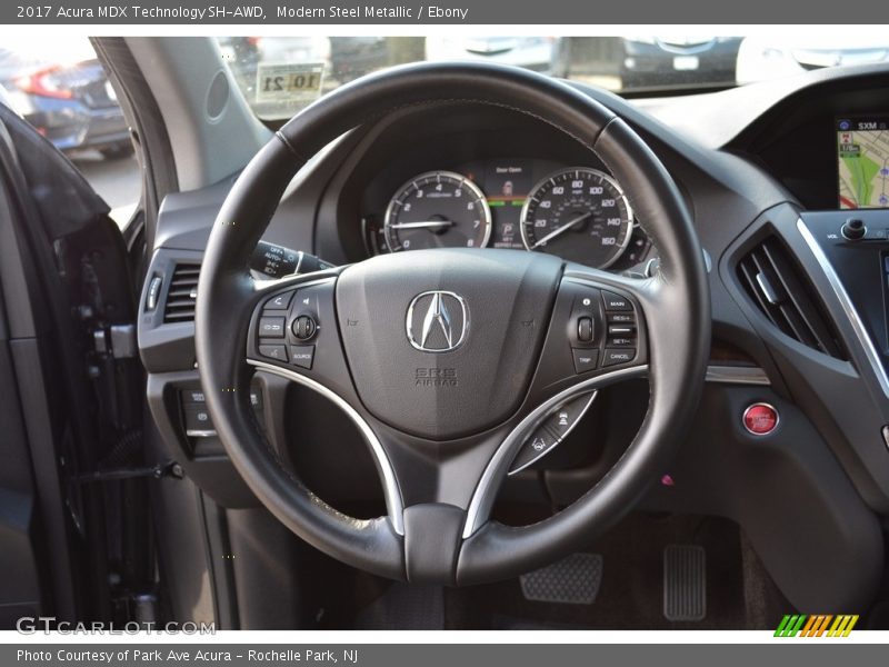 Modern Steel Metallic / Ebony 2017 Acura MDX Technology SH-AWD