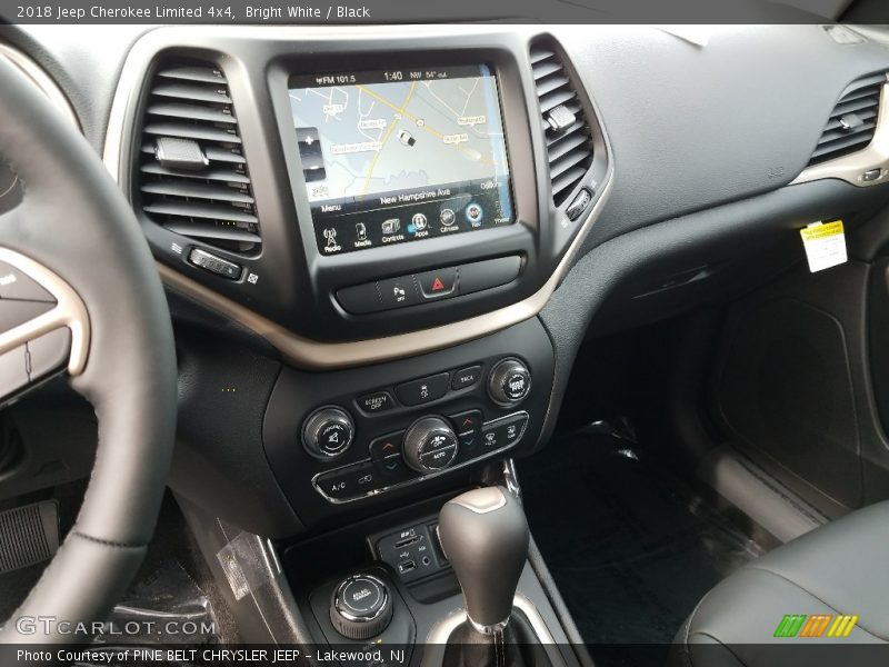 Bright White / Black 2018 Jeep Cherokee Limited 4x4