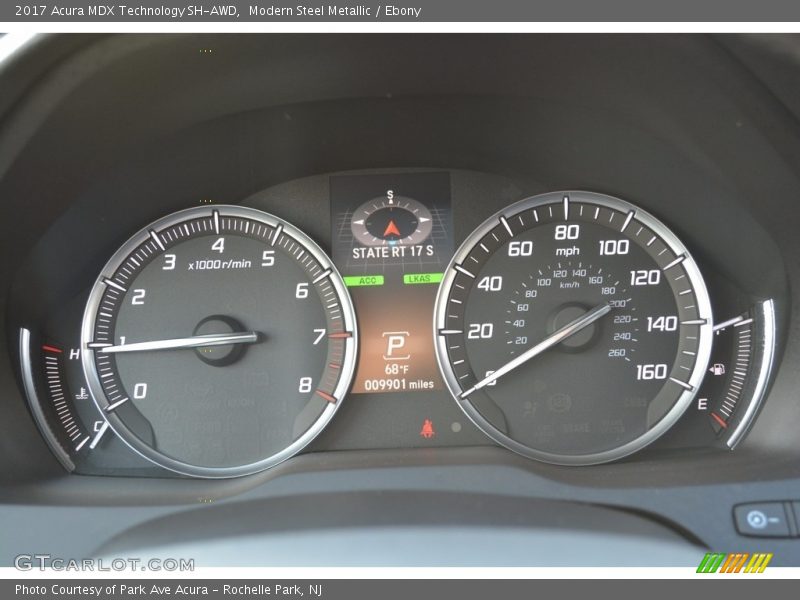 Modern Steel Metallic / Ebony 2017 Acura MDX Technology SH-AWD