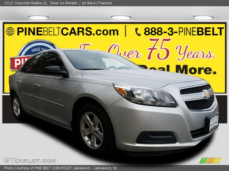 Silver Ice Metallic / Jet Black/Titanium 2013 Chevrolet Malibu LS
