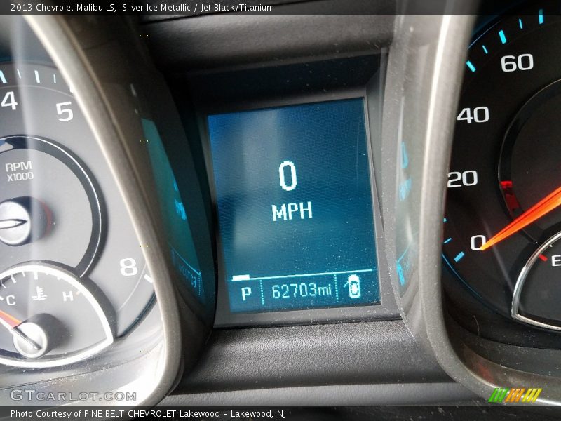 Silver Ice Metallic / Jet Black/Titanium 2013 Chevrolet Malibu LS