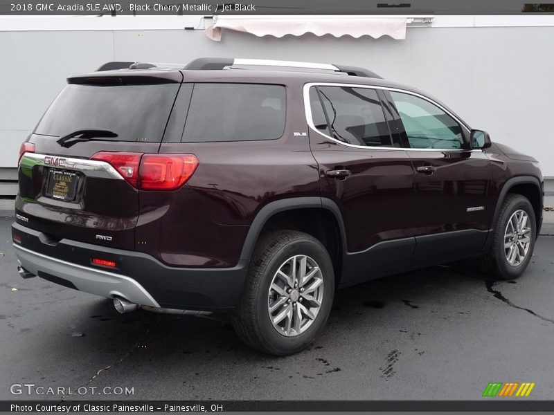 Black Cherry Metallic / Jet Black 2018 GMC Acadia SLE AWD