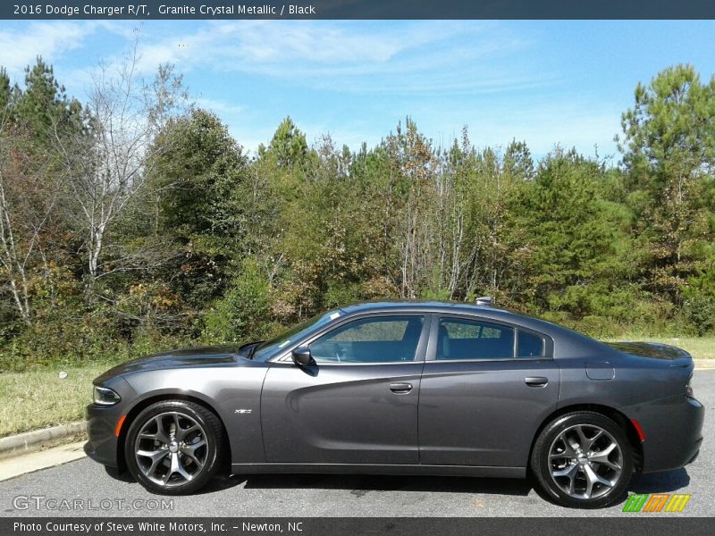 Granite Crystal Metallic / Black 2016 Dodge Charger R/T
