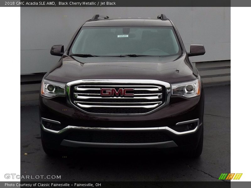 Black Cherry Metallic / Jet Black 2018 GMC Acadia SLE AWD