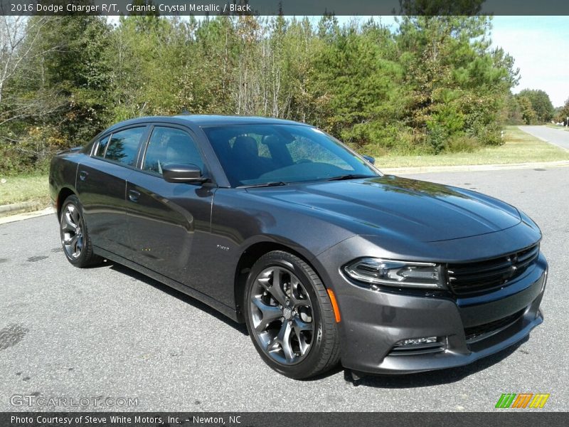 Granite Crystal Metallic / Black 2016 Dodge Charger R/T