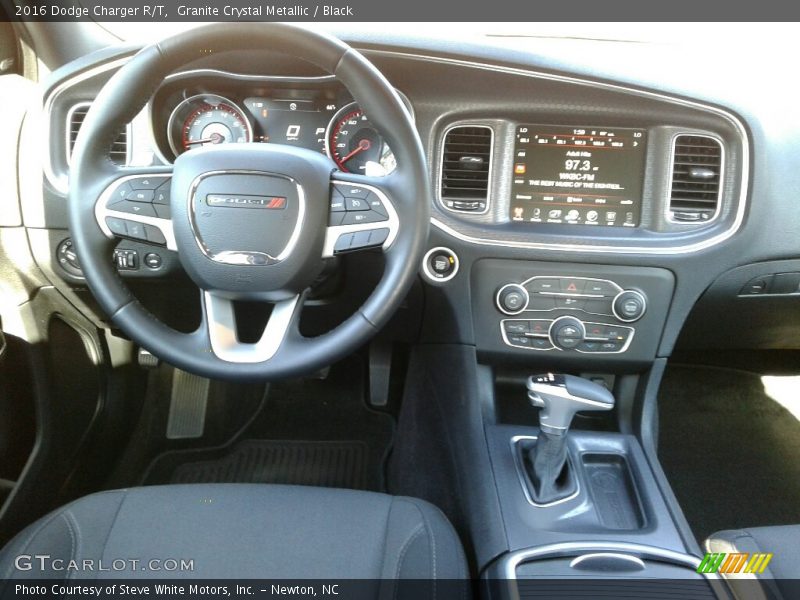 Granite Crystal Metallic / Black 2016 Dodge Charger R/T