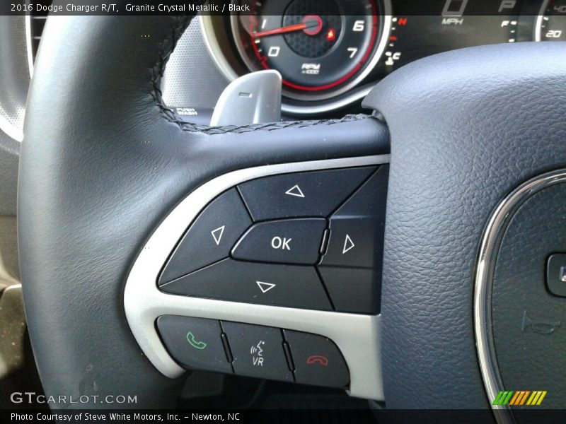 Granite Crystal Metallic / Black 2016 Dodge Charger R/T