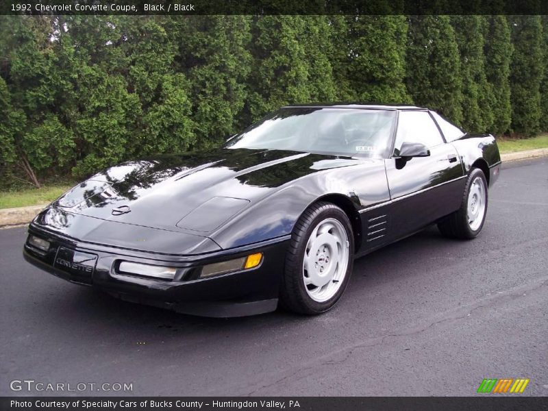 Black / Black 1992 Chevrolet Corvette Coupe
