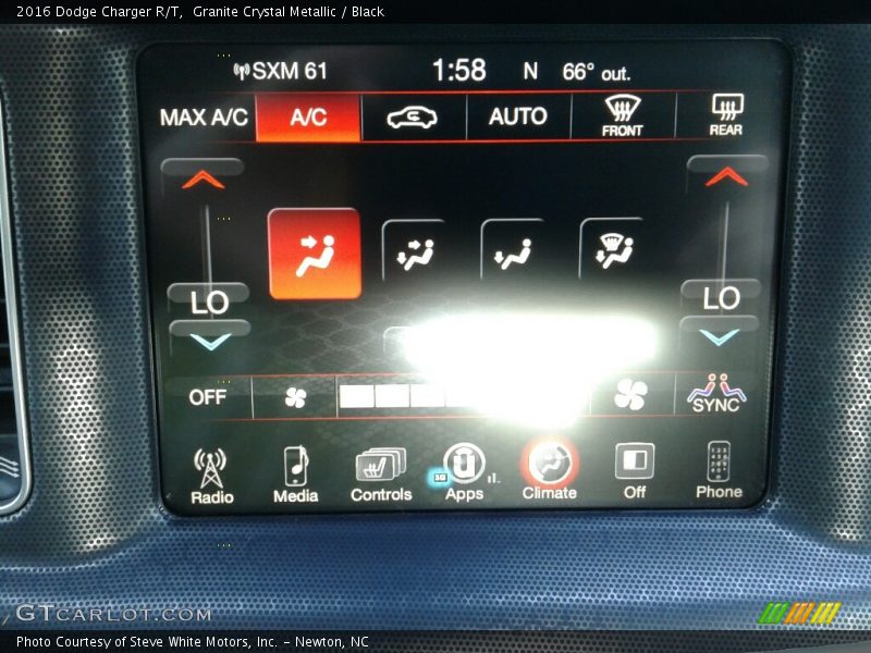 Granite Crystal Metallic / Black 2016 Dodge Charger R/T