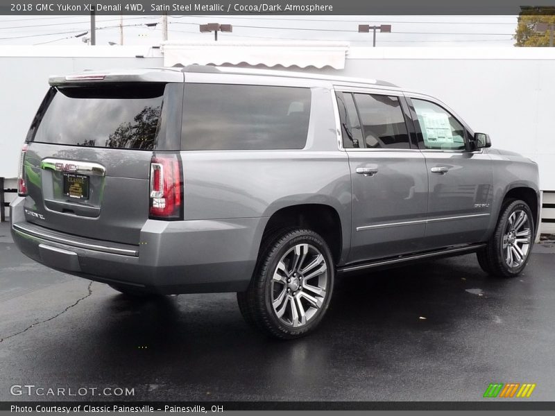 Satin Steel Metallic / Cocoa/Dark Atmosphere 2018 GMC Yukon XL Denali 4WD