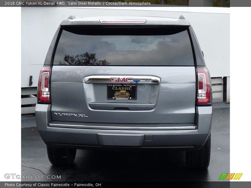 Satin Steel Metallic / Cocoa/Dark Atmosphere 2018 GMC Yukon XL Denali 4WD