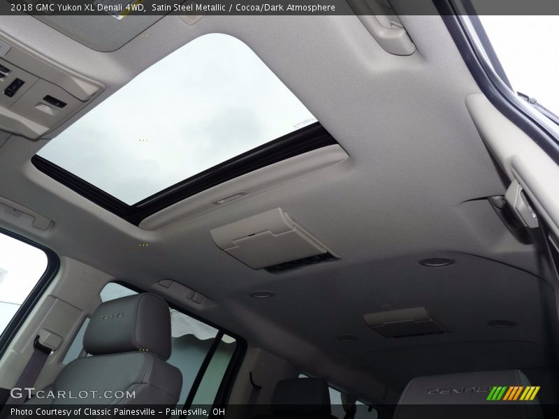 Satin Steel Metallic / Cocoa/Dark Atmosphere 2018 GMC Yukon XL Denali 4WD