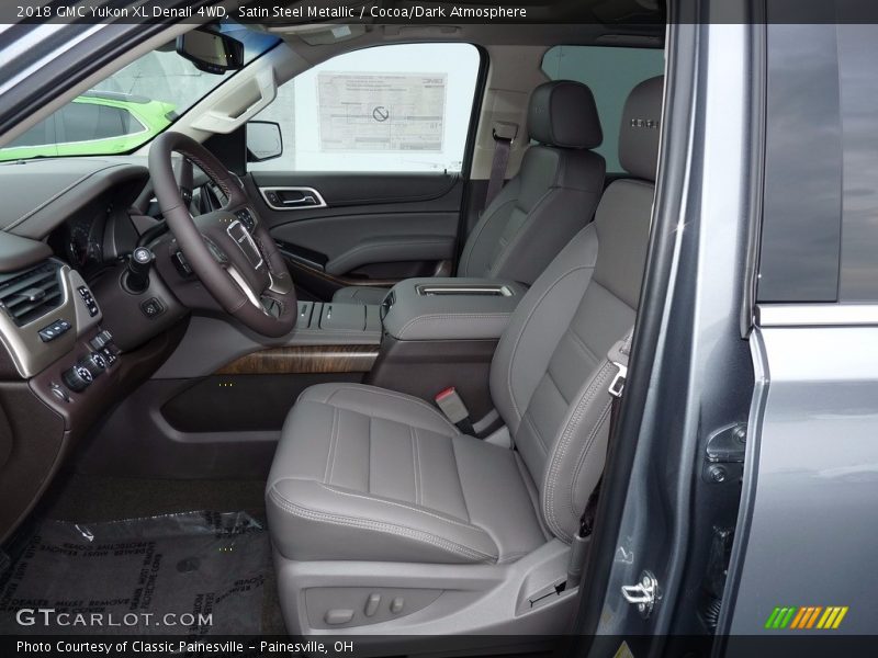 Satin Steel Metallic / Cocoa/Dark Atmosphere 2018 GMC Yukon XL Denali 4WD