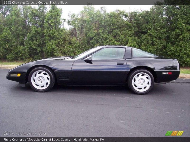 Black / Black 1992 Chevrolet Corvette Coupe