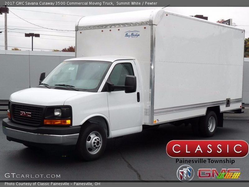 Summit White / Pewter 2017 GMC Savana Cutaway 3500 Commercial Moving Truck