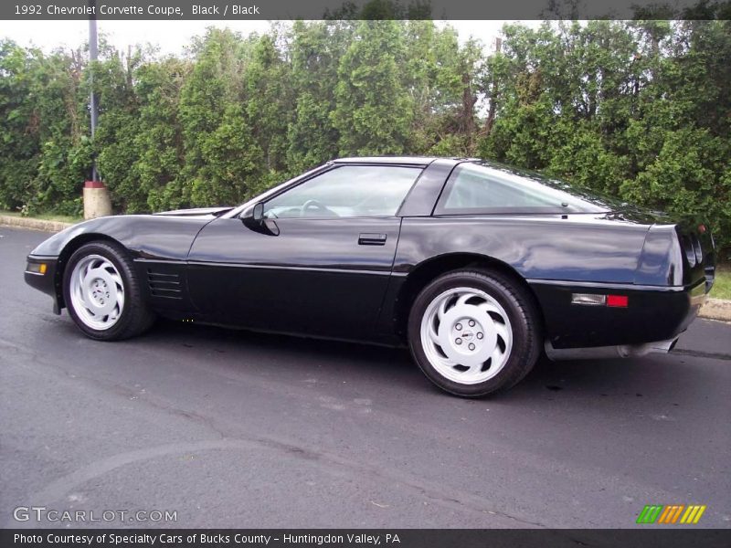 Black / Black 1992 Chevrolet Corvette Coupe