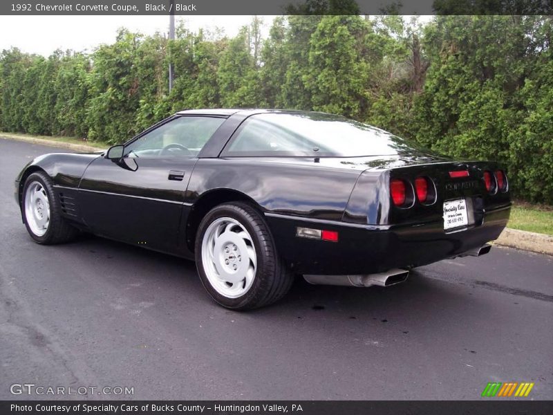 Black / Black 1992 Chevrolet Corvette Coupe