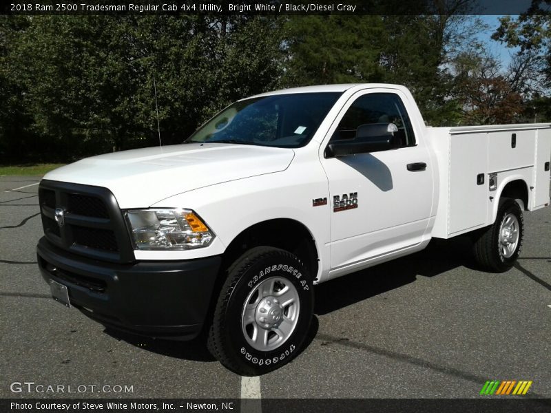 Bright White / Black/Diesel Gray 2018 Ram 2500 Tradesman Regular Cab 4x4 Utility