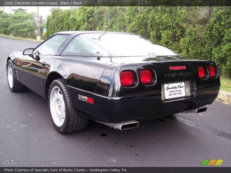 Black / Black 1992 Chevrolet Corvette Coupe