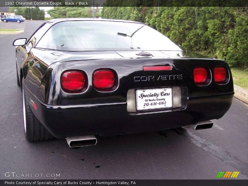 Black / Black 1992 Chevrolet Corvette Coupe