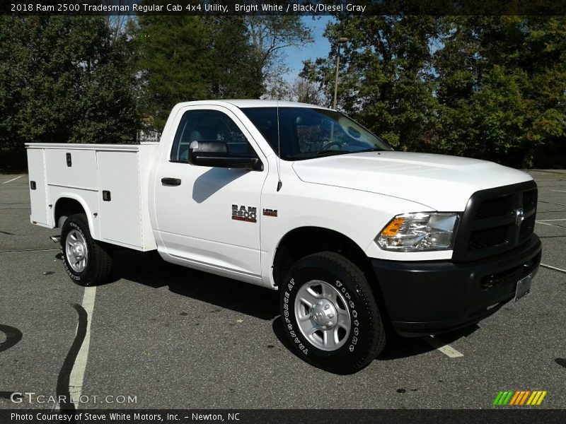 Bright White / Black/Diesel Gray 2018 Ram 2500 Tradesman Regular Cab 4x4 Utility