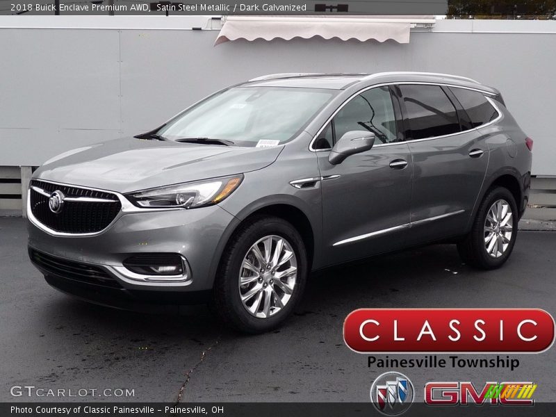 Satin Steel Metallic / Dark Galvanized 2018 Buick Enclave Premium AWD