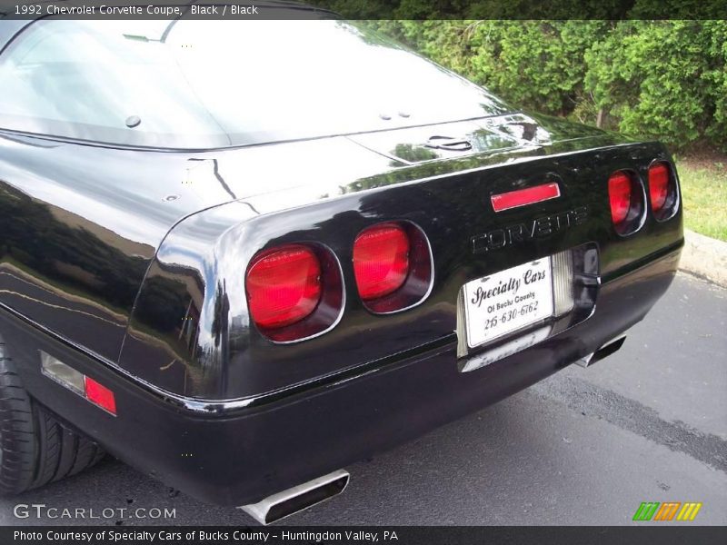 Black / Black 1992 Chevrolet Corvette Coupe