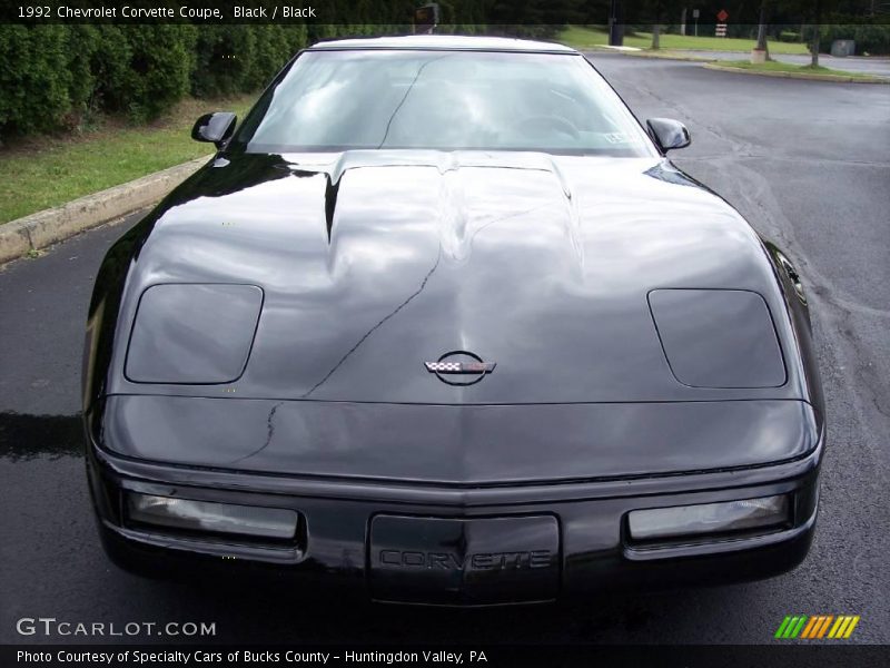 Black / Black 1992 Chevrolet Corvette Coupe