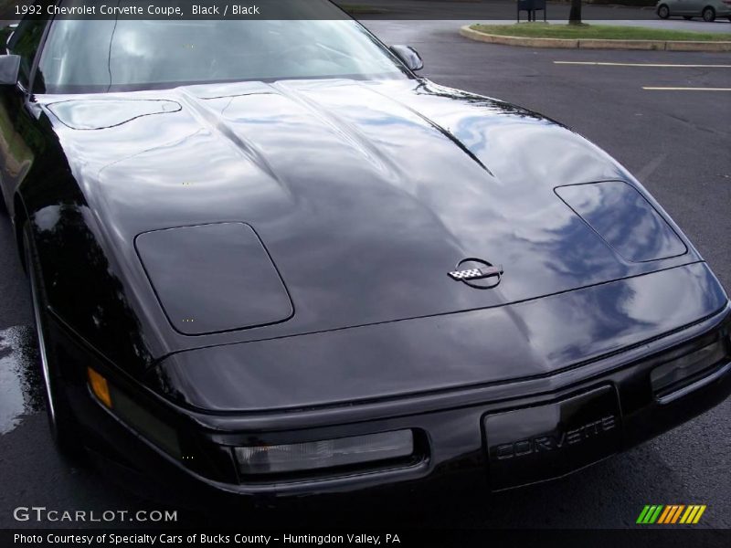 Black / Black 1992 Chevrolet Corvette Coupe