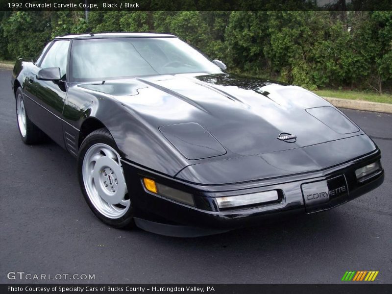 Black / Black 1992 Chevrolet Corvette Coupe