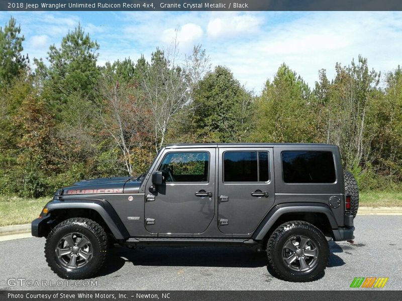 Granite Crystal Metallic / Black 2018 Jeep Wrangler Unlimited Rubicon Recon 4x4
