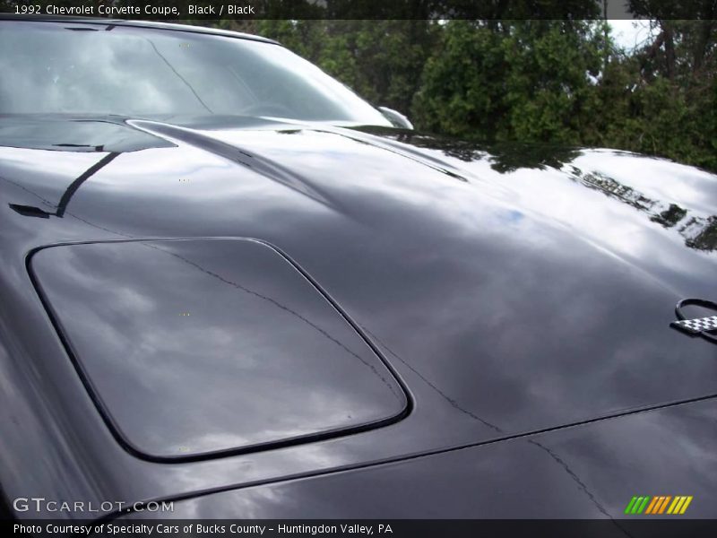 Black / Black 1992 Chevrolet Corvette Coupe